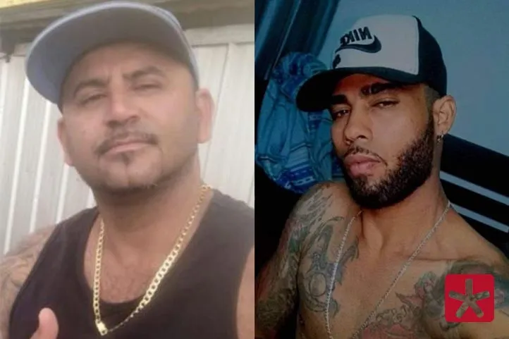 fotos dos dois foragidos pela justiça, lado a lado