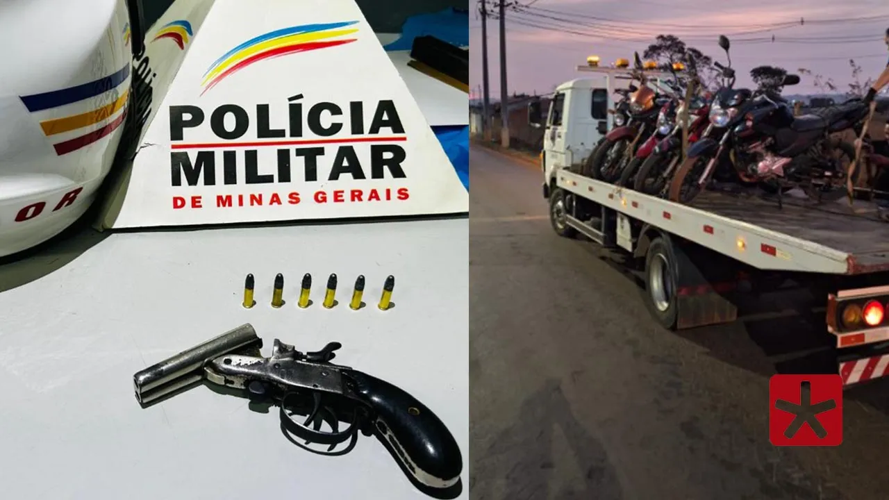 Operação termina com apreensão de motocicletas, arma e dezenas de multas aplicadas