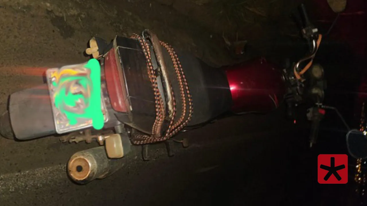 Condutor inabilitado e embriagado se envolve em acidente com motocicleta
