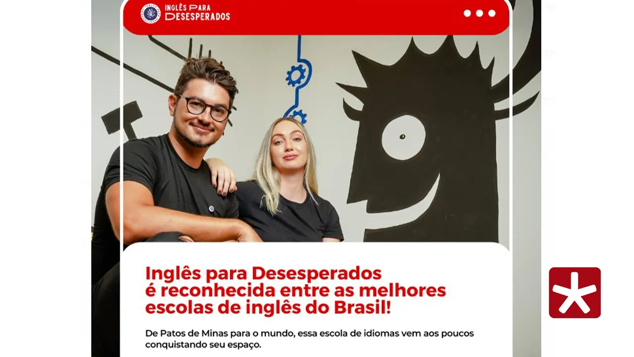 Inglês para Desesperados é reconhecida entre as melhores escolas de inglês do Brasil