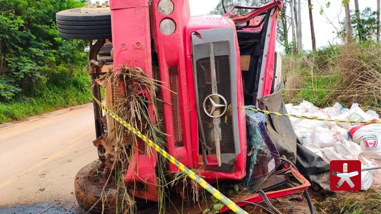 Acidente ocorreu na na MG-188, nesta terça-feira (3) 