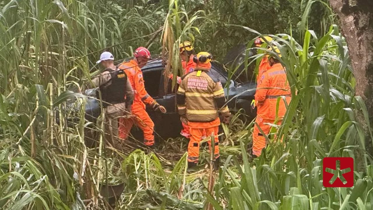 Aquaplanagem causa saída de pista na BR-354