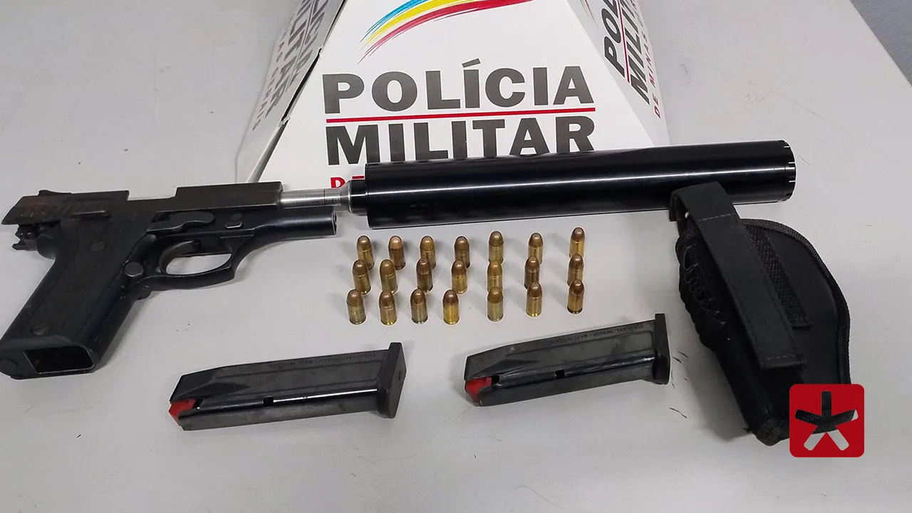 Homem é preso por posse ilegal de arma de fogo após disparos no bairro Jardim Aquários