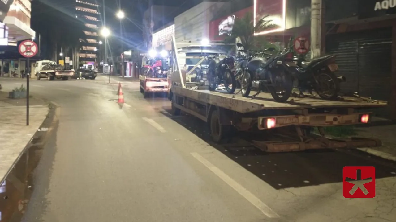Perturbação do sossego: motocicletas são apreendidas e 10 pessoas são levadas para a delegacia