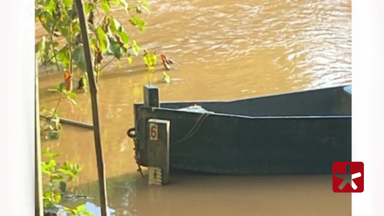 Nível de água do Rio Paranaíba está com quase 6 metros acima do normal