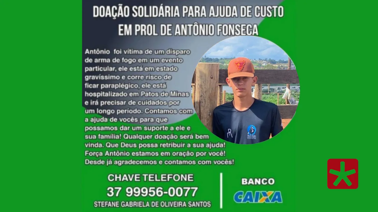 Antonio está internado há mais de 30 dias no Hospital Regional Antônio Dias (HRAD)