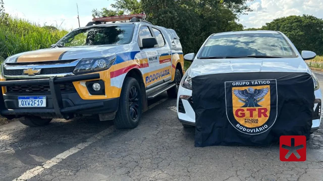 Veículo furtado em Belo Horizonte é interceptado pela polícia em Patrocínio