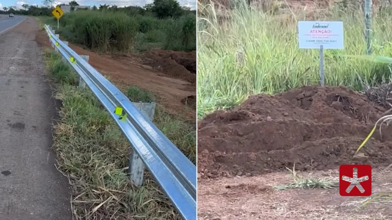 Via Cristais fechou acesso com instalação de guard rail metálico
