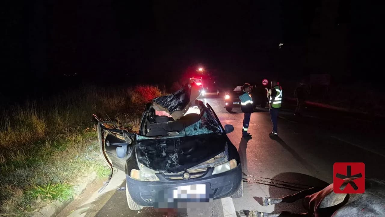 Jovem morre após acidente envolvendo vaca na MGC 462 em Patrocínio