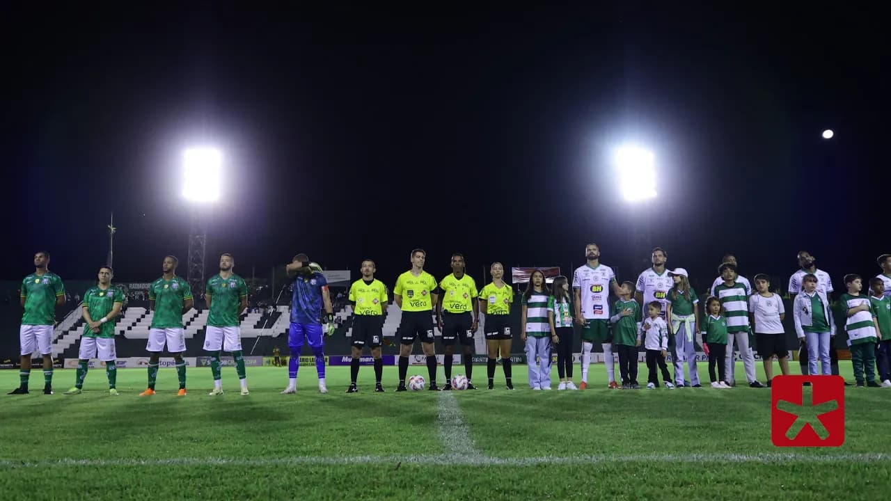 Mamoré e Caldense ficam no 2 a 2 em jogo marcado por paralisação e gol anulado