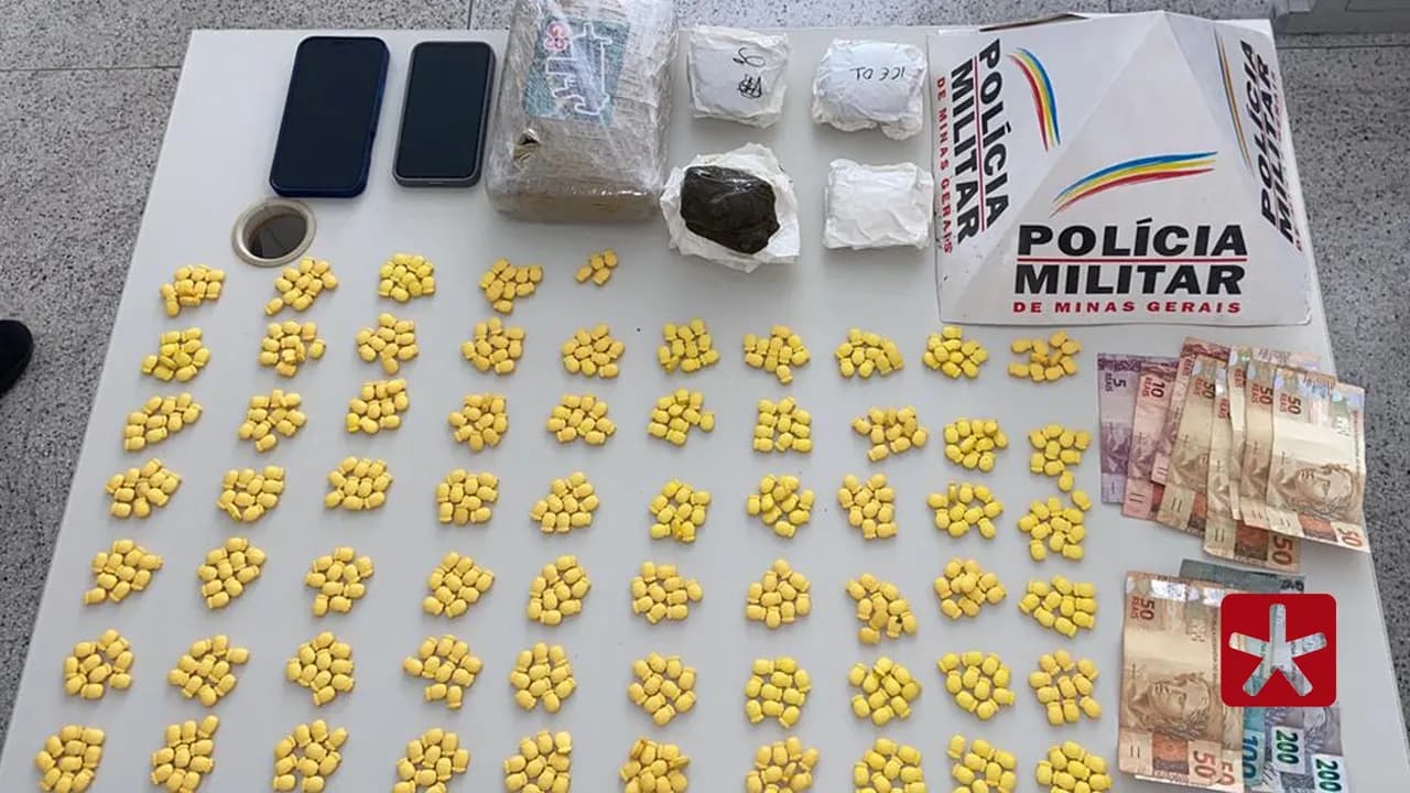 Segundo Polícia Militar, indivíduo já é reincidente pelo crime de tráfico de drogas
