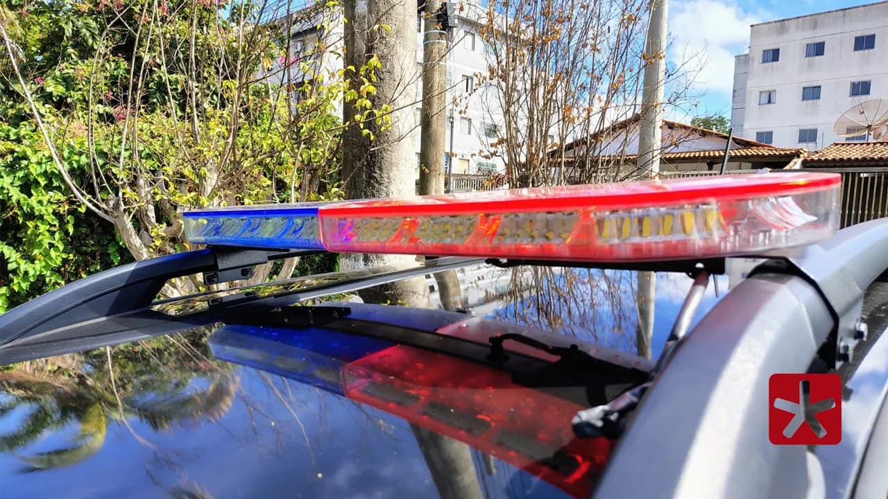 Suspeito foi localizado em frente à Escola Estadual Marcolino de Barros