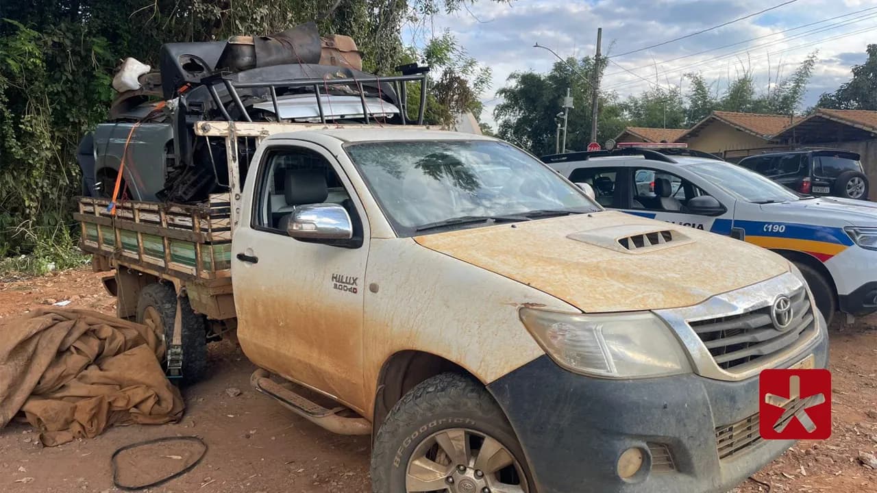 Itens pertenciam à caminhonete furtada no dia 7 de maio no município de Uberaba