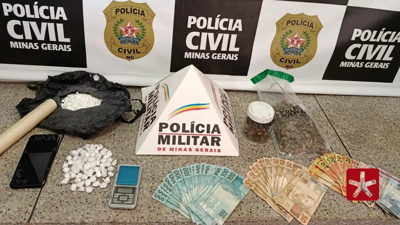 Autoridades apreenderam cocaína, cuja quantidade renderia cerca de 250 papelotes