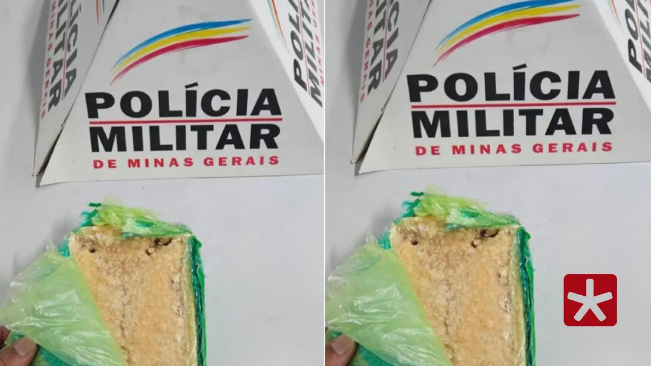 Polícia Militar encontrou barra de crack escondida no lixo do banheiro do ônibus 