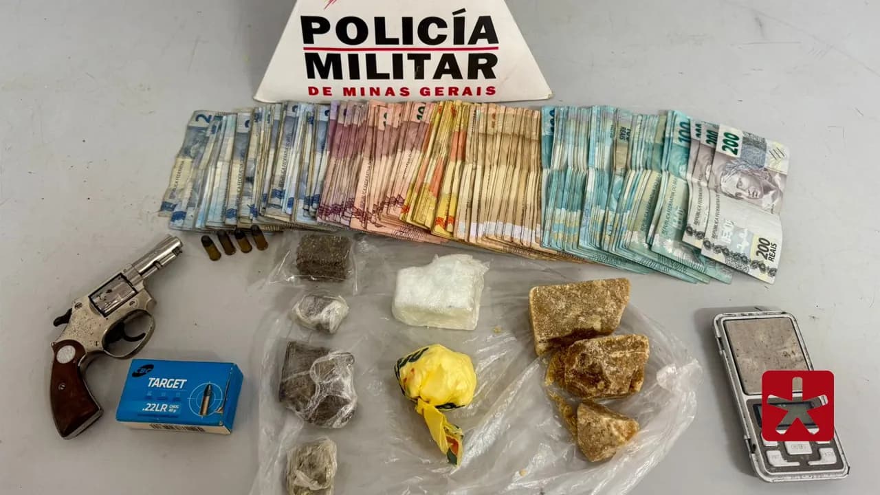 Suspeito fugiu e foi contido pelos policiais a cerca de 50 metros do endereço