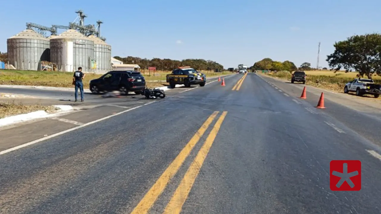 Motociclista morre em acidente de trânsito na BR-365
