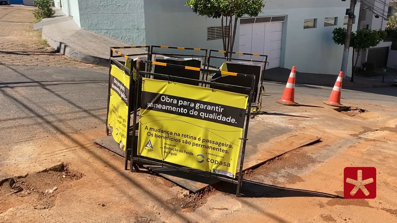 Conforme denúncia, sinalização está mal posicionada e arriscada para população