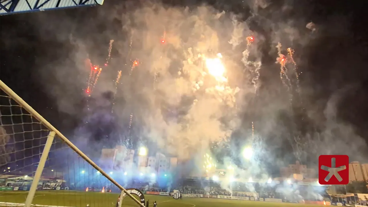 Apesar da multa, clube patense afirmou não ter comprado artifícios com estampido 