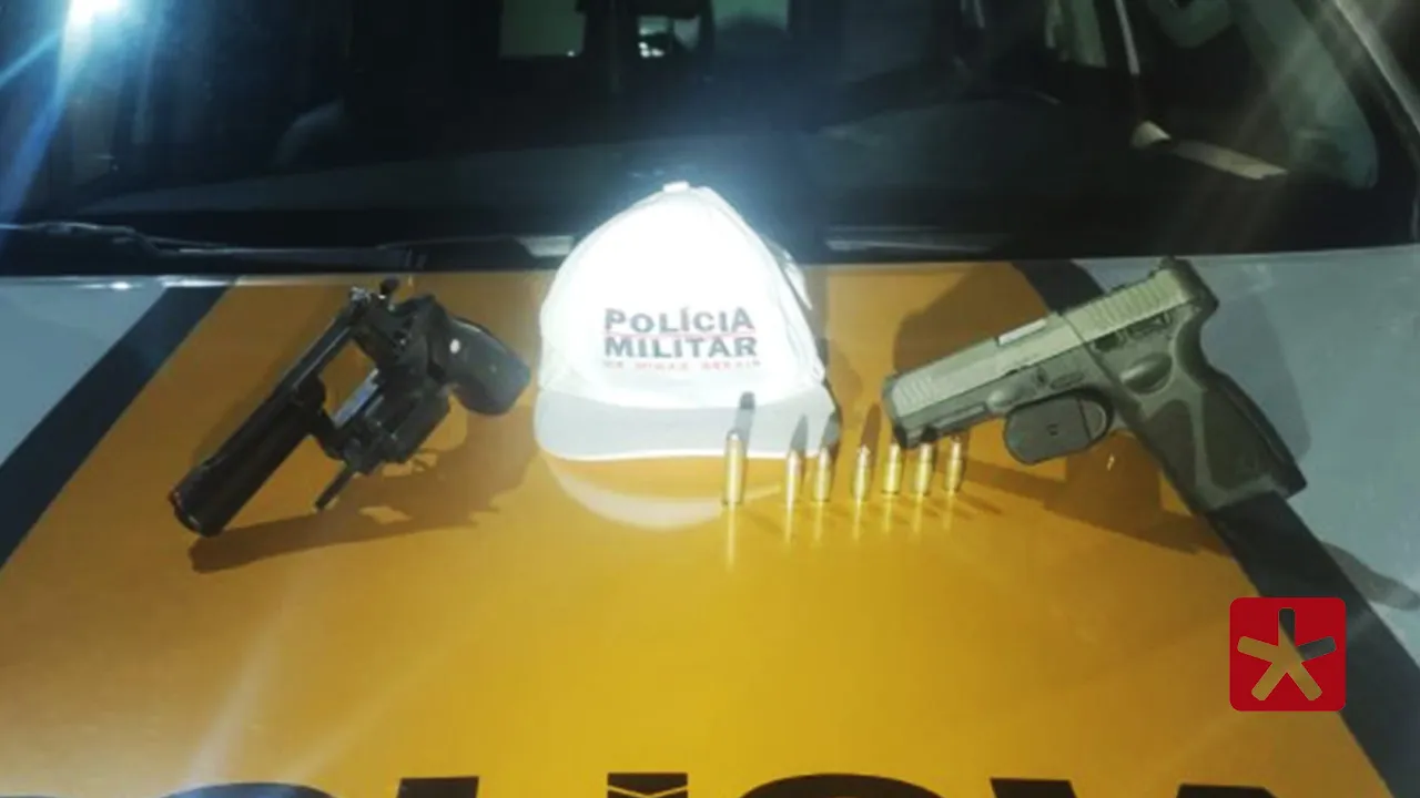 Passageiro de veículo de aplicativo é preso com armas e munições