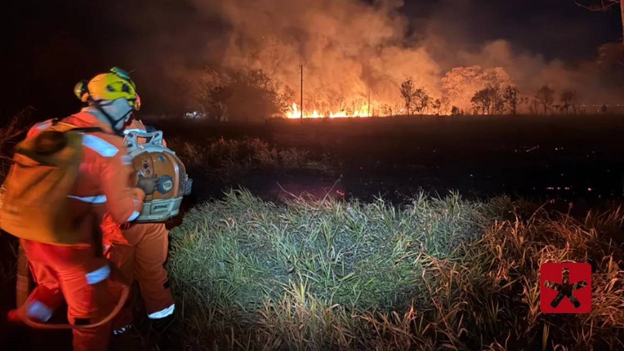 Incêndio atinge cerca de 3 hectares de vegetação em Patos de Minas
