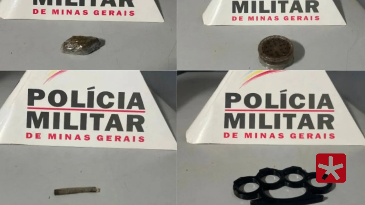 Polícia prende homem por agressão e apreende maconha e soco inglês no bairro Caramuru