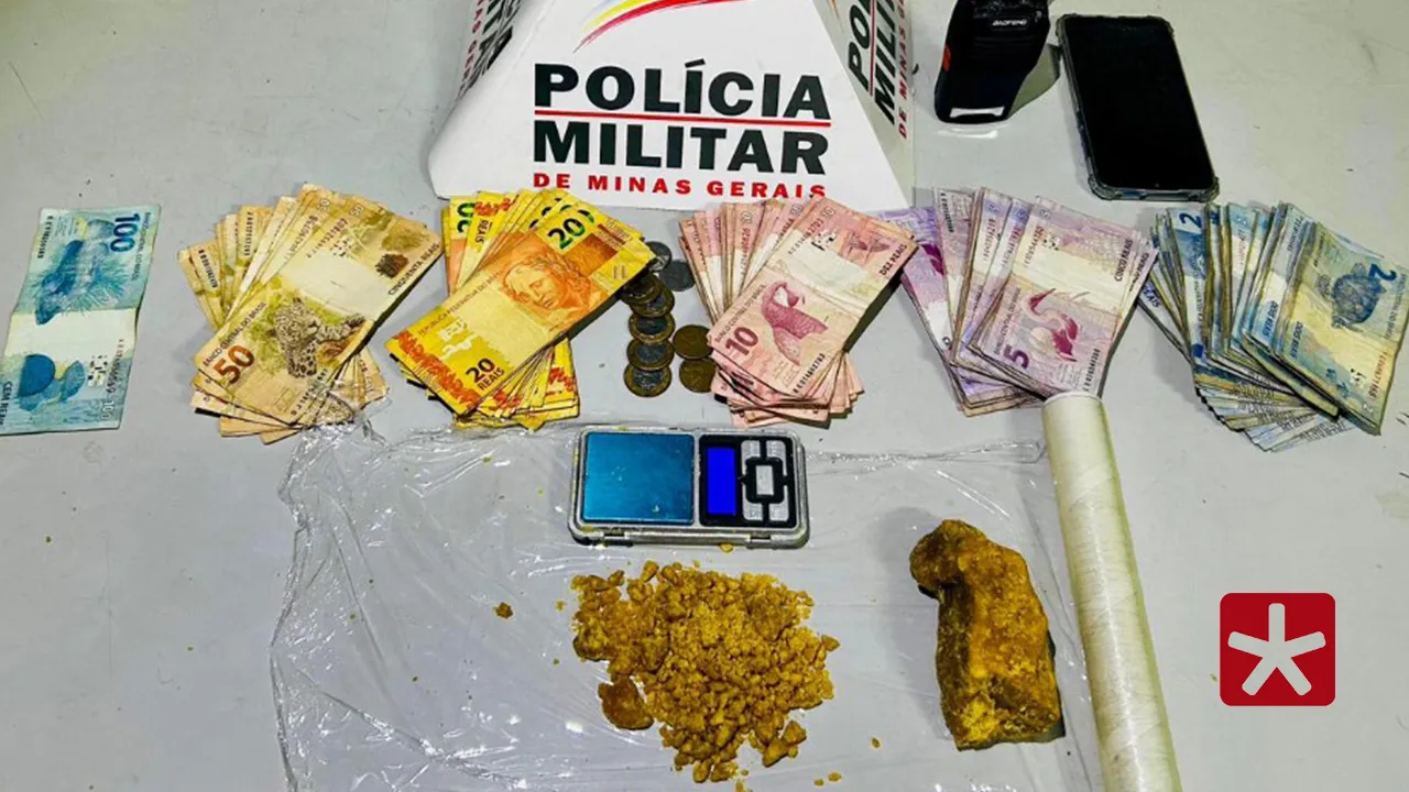 Homem é preso com crack, dinheiro e outros materiais no bairro Padre Eustáquio