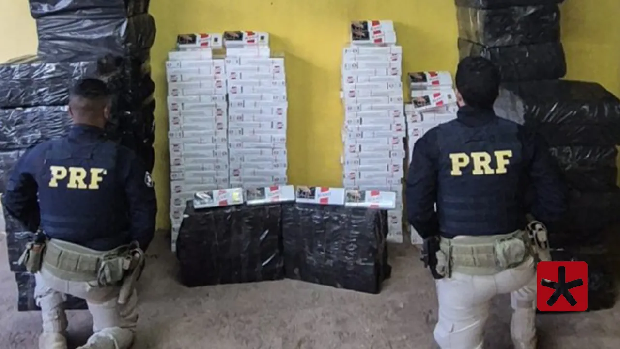 Cigarros contrabandeados do Paraguai são apreendidos pela PRF em Patos de Minas