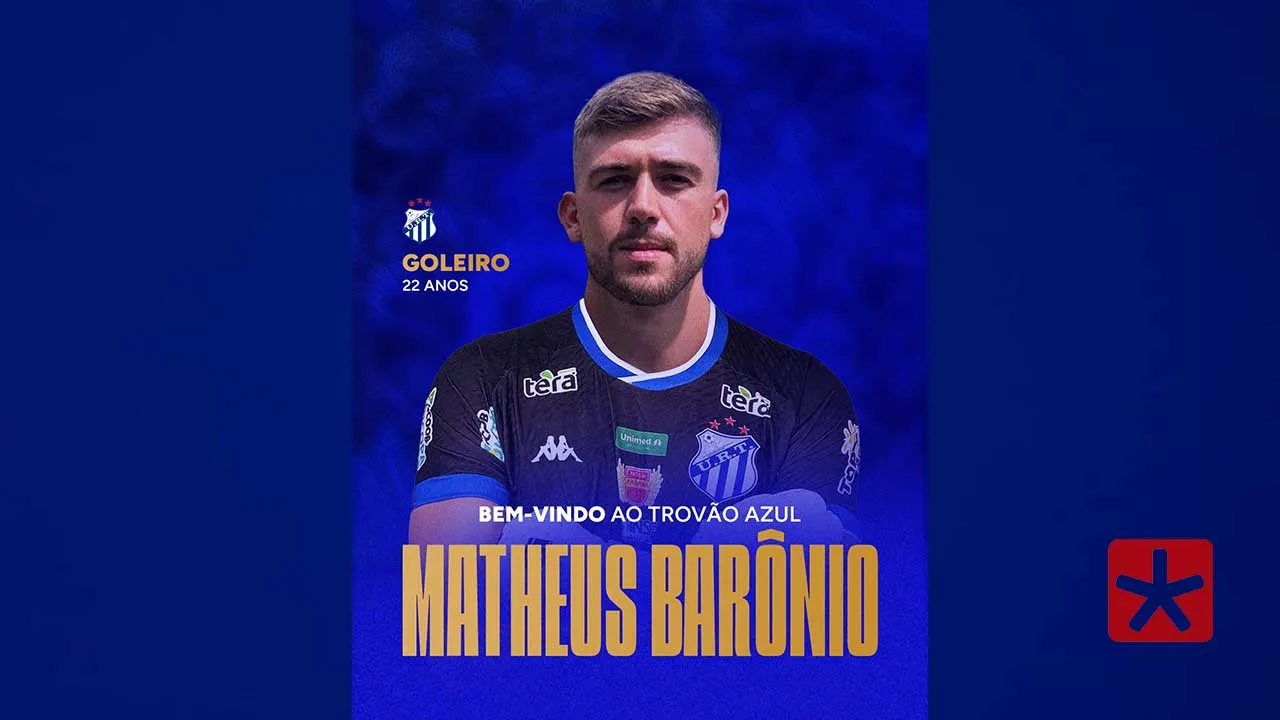 URT reforça elenco com goleiro Matheus Barônio