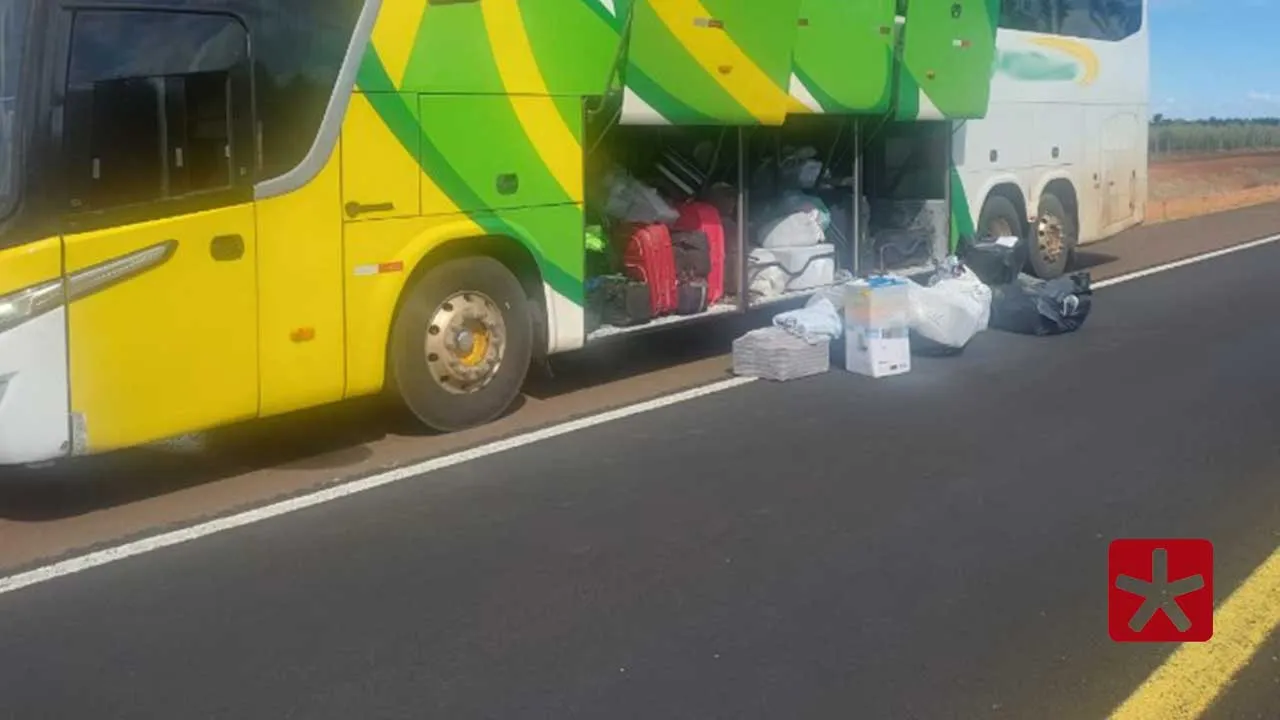 Polícia Militar Rodoviária apreende mais de 100 caixas de tênis contrabandeados