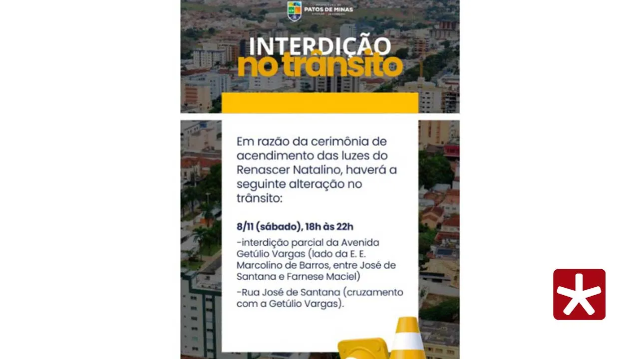 Motoristas e pedestres devem estar atentos às mudanças e procurar rotas alternativas durante o período da interdição