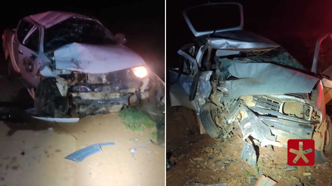 Passageira de veículo morre e outras três pessoas ficam feridas em violento acidente de trânsito