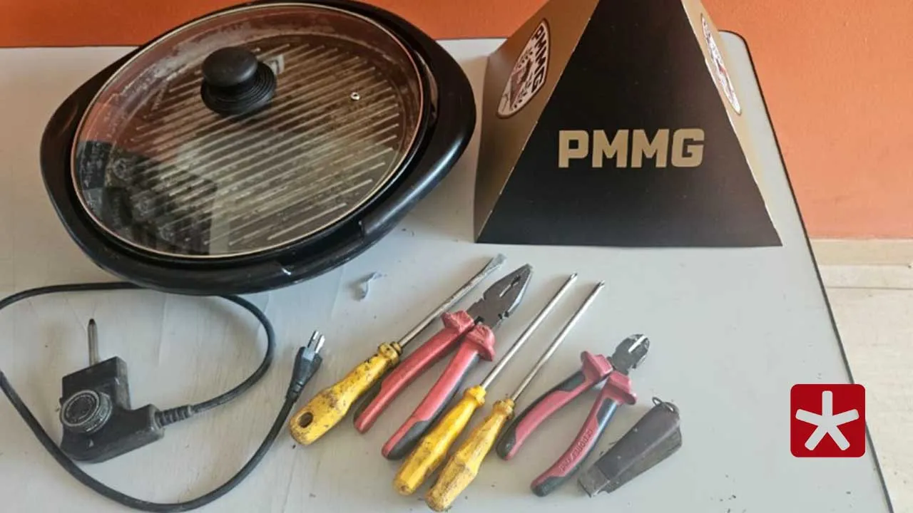 Homem é preso após furto de panela e ferramentas em parque de exposições