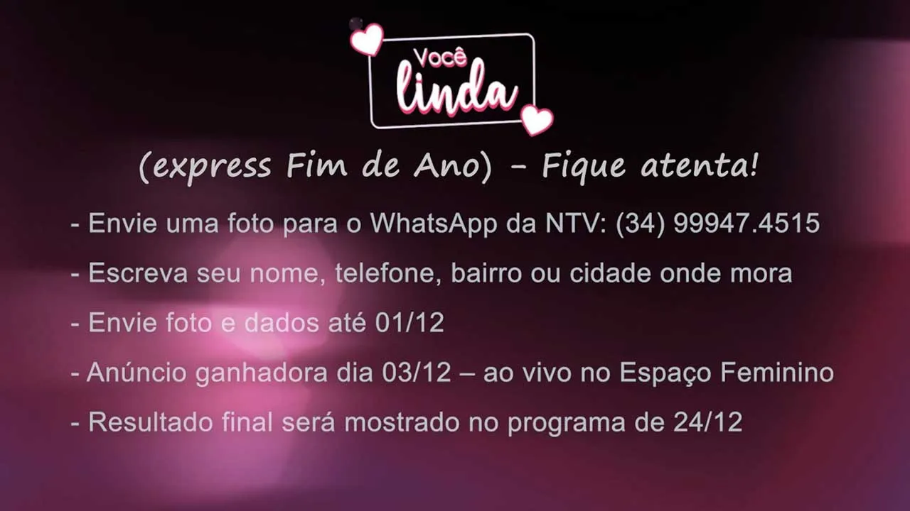 Saiba como se inscrever para a promoção "Você Linda" Express Fim de Ano