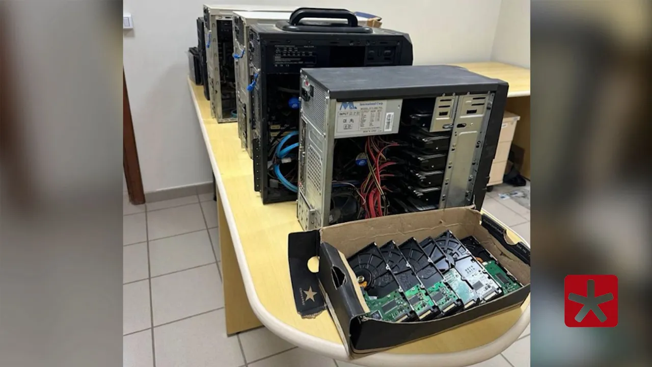 Policiais federais flagraram indivíduo transmitindo materiais ilícitos em tempo real