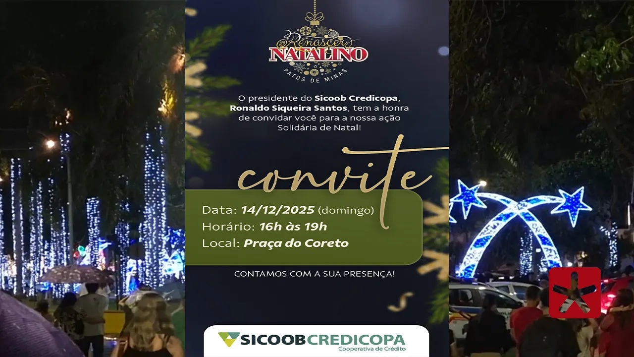 Sicoob Credicopa realiza ação no Renascer Natalino com brindes e show do Tio Bruno Tubarão