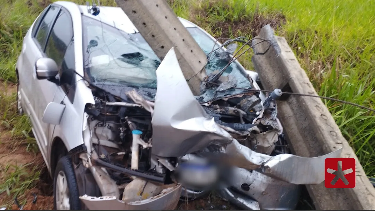 Motorista informou que seguia para o município de Carmo do Paranaíba durante acidente 