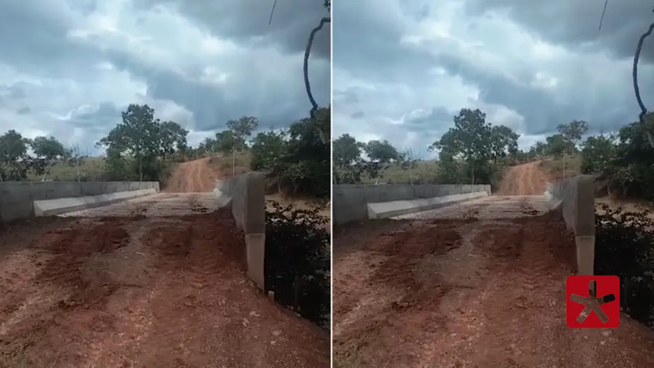 Antiga estrutura foi danificada após não suportar aumento do volume de água das chuvas