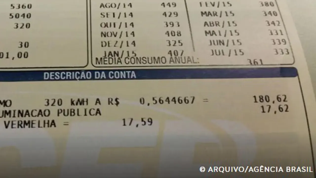 Consumidor pagará menos na conta de luz em janeiro