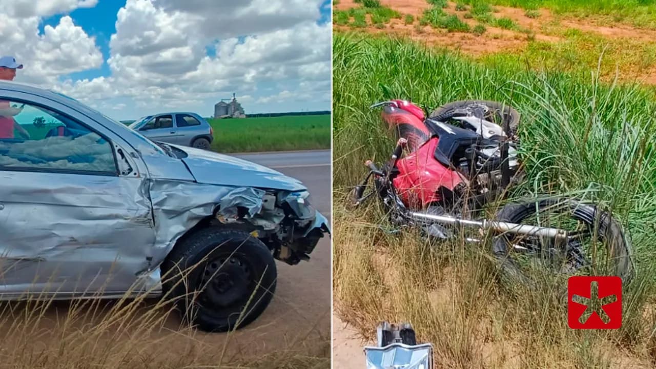Vítimas que estavam na moto foram conduzidas ao Hospital Regional de Patos de Minas