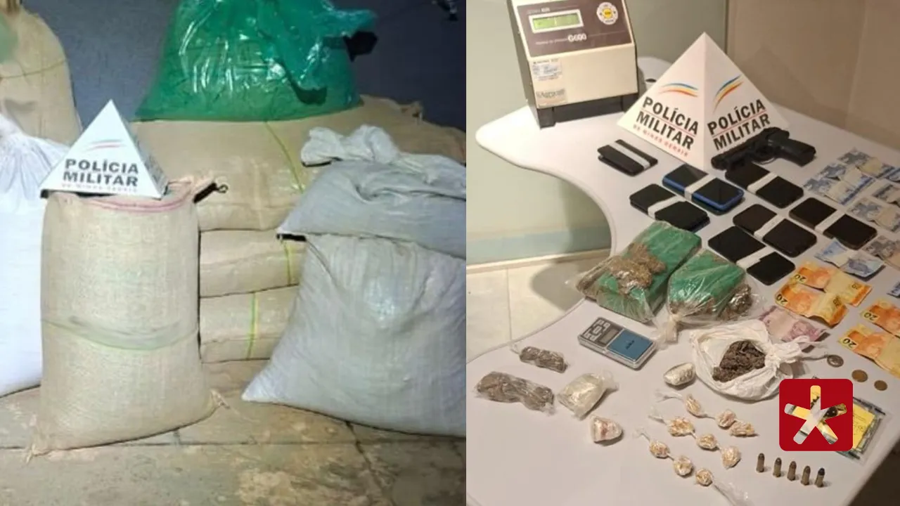 PM desarticula quadrilha envolvida em roubo a fazenda, recupera café, apreende drogas e prende cinco autores em Carmo do Paranaíba