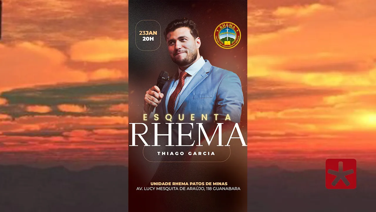 Esquenta Rhema em Patos de Minas com participação de Thiago Garcia