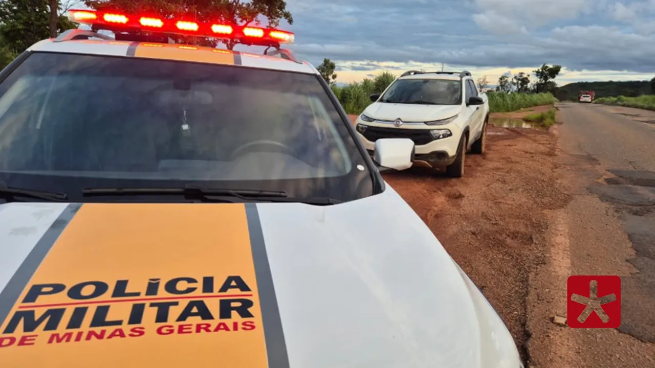 Veículo roubado em São Paulo é recuperado na MG-188, em Coromandel