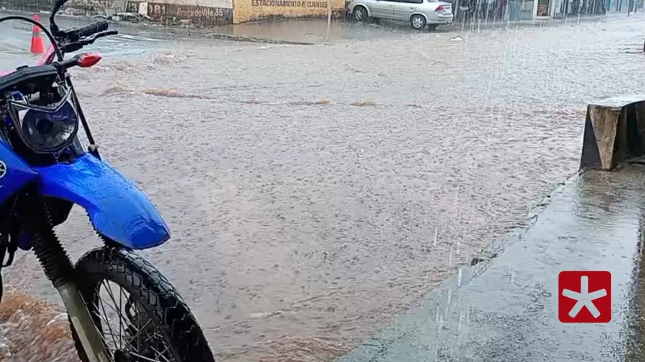 Há risco de tempestades com volumes acima de 60 mm e ventos em torno de 80 km/h