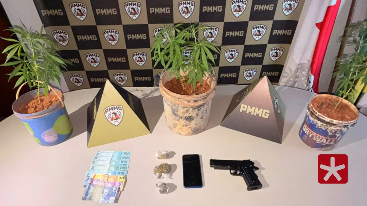 Jovem é preso por tráfico de drogas após denúncias anônimas em Monte Carmelo