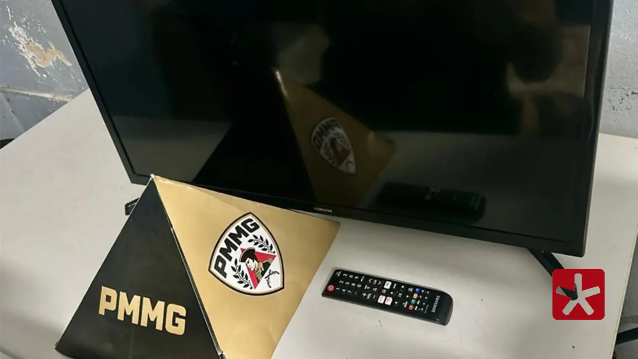 Furto com arrombamento termina com dois presos e TV recuperada em Patos de Minas