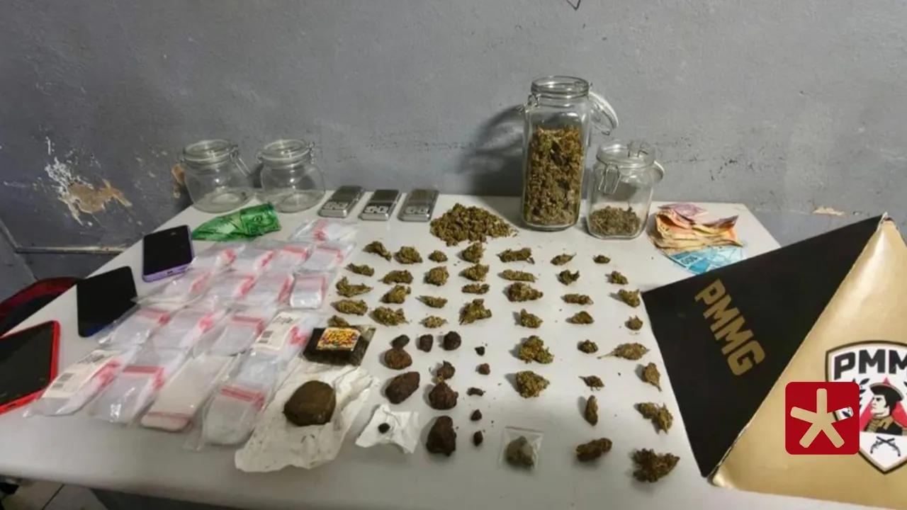 Polícia apreende grande quantidade de drogas em casa no bairro Lagoa Grande, em Patos de Minas