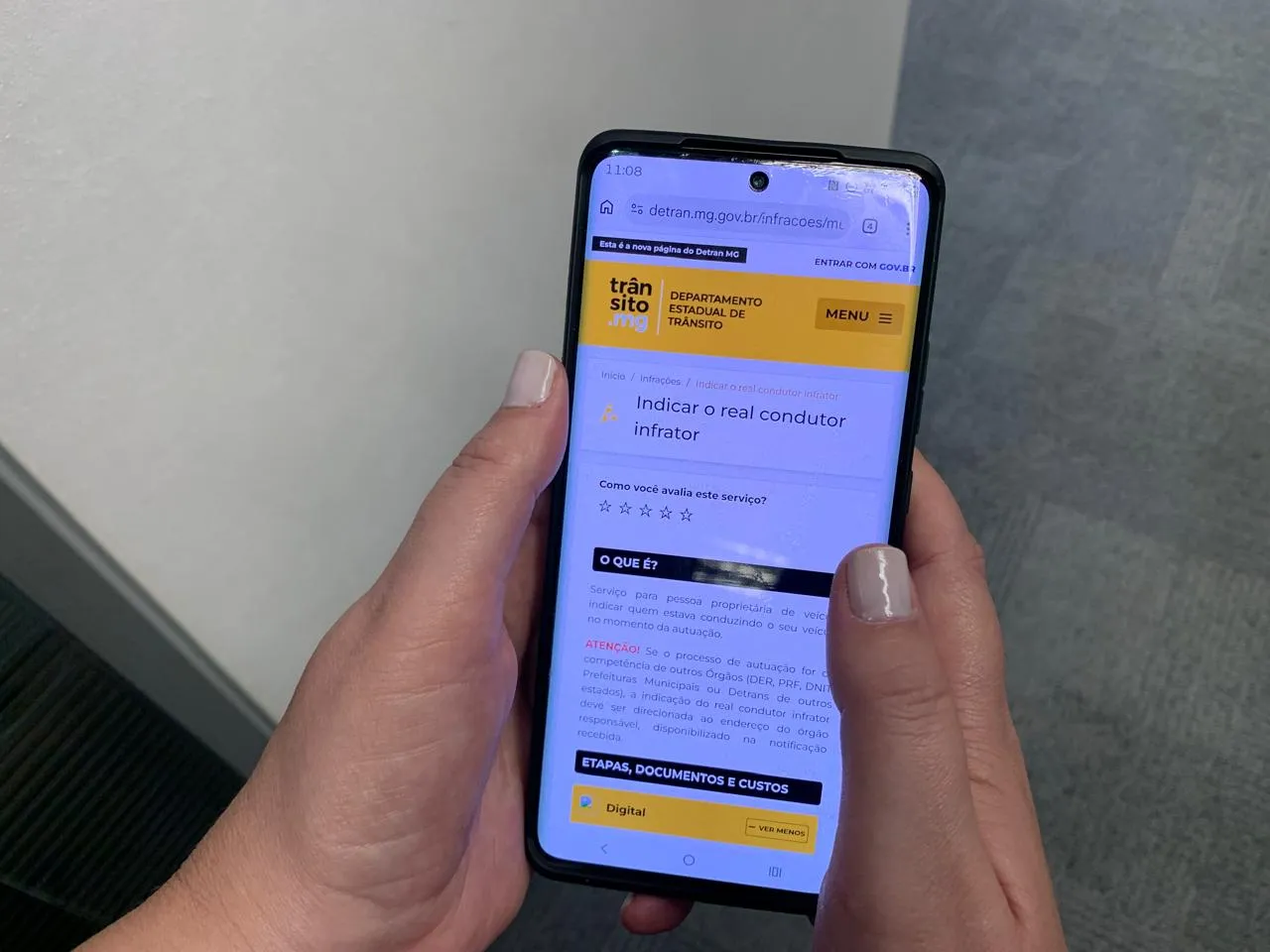 Detran-MG orienta sobre serviço que permite que indicar o real infrator