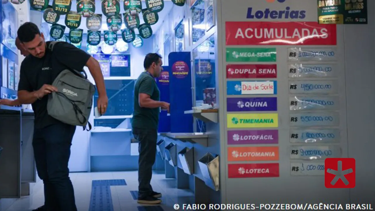 Mega-Sena acumula novamente e prêmio principal vai para R$ 105 milhões