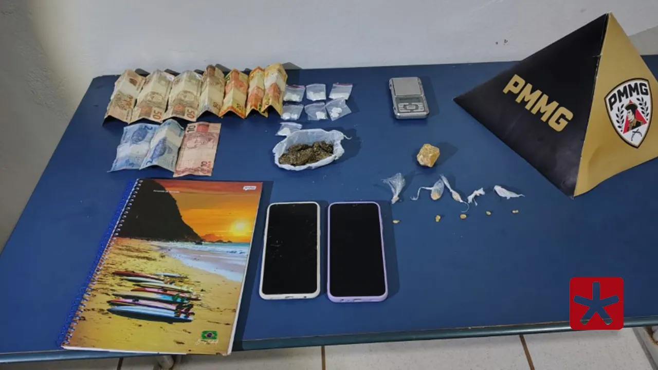 Polícia Militar prende dois suspeitos por furto e tráfico de drogas em João Pinheiro